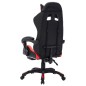 vidaXL Gaming-Stuhl mit RGB LED-Leuchten Rot und Schwarz Kunstleder vidaXL Gaming-Stuhl mit RGB LED-Leuchten Rot und Schwarz Kunstleder