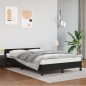 vidaXL Bettgestell mit Kopfteil Schwarz 120x200 cm Kunstleder vidaXL Bettgestell mit Kopfteil Schwarz 120x200 cm Kunstleder
