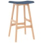 vidaXL Barhocker 2 Stk. Blau Stoff vidaXL Barhocker 2 Stk. Blau Stoff