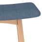 vidaXL Barhocker 2 Stk. Blau Stoff vidaXL Barhocker 2 Stk. Blau Stoff
