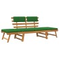 vidaXL Gartenbank mit Auflagen 2-in-1 190 cm Massivholz Akazie vidaXL Gartenbank mit Auflagen 2-in-1 190 cm Massivholz Akazie