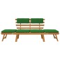 vidaXL Gartenbank mit Auflagen 2-in-1 190 cm Massivholz Akazie vidaXL Gartenbank mit Auflagen 2-in-1 190 cm Massivholz Akazie
