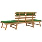vidaXL Gartenbank mit Auflagen 2-in-1 190 cm Massivholz Akazie vidaXL Gartenbank mit Auflagen 2-in-1 190 cm Massivholz Akazie