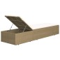 vidaXL Sonnenliege Poly Rattan Braun und Cremeweiß vidaXL Sonnenliege Poly Rattan Braun und Cremeweiß