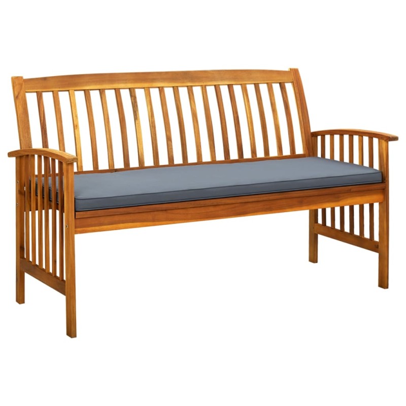 vidaXL Gartenbank mit Kissen 147 cm Massivholz Akazie vidaXL Gartenbank mit Kissen 147 cm Massivholz Akazie