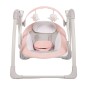 Bo Jungle Babywippe Dolphy Grau und Rosa Bo Jungle Babywippe Dolphy Grau und Rosa