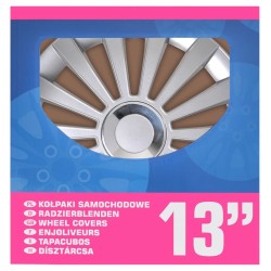 ProPlus Radzierblenden Meridian 4 Stk. Silbern 13"