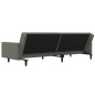 vidaXL Schlafsofa 2-Sitzer mit 2 Kissen Dunkelgrau Samt vidaXL Schlafsofa 2-Sitzer mit 2 Kissen Dunkelgrau Samt