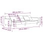 vidaXL Schlafsofa 2-Sitzer mit 2 Kissen Dunkelgrau Samt vidaXL Schlafsofa 2-Sitzer mit 2 Kissen Dunkelgrau Samt