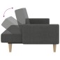 vidaXL Schlafsofa 2-Sitzer Dunkelgrau Stoff vidaXL Schlafsofa 2-Sitzer Dunkelgrau Stoff