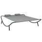 vidaXL Outdoor-Loungebett Stoff Anthrazit vidaXL Outdoor-Loungebett Stoff Anthrazit