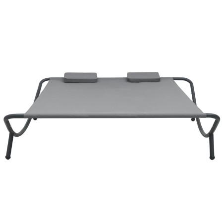 vidaXL Outdoor-Loungebett Stoff Anthrazit