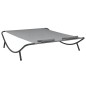 vidaXL Outdoor-Loungebett Stoff Anthrazit vidaXL Outdoor-Loungebett Stoff Anthrazit