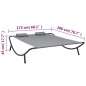 vidaXL Outdoor-Loungebett Stoff Anthrazit vidaXL Outdoor-Loungebett Stoff Anthrazit