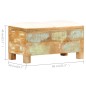 vidaXL Sitzbank mit Stauraum Altholz Massiv 80x40x40 cm vidaXL Sitzbank mit Stauraum Altholz Massiv 80x40x40 cm