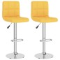 vidaXL Barhocker 2 Stk. Senfgelb Stoff vidaXL Barhocker 2 Stk. Senfgelb Stoff