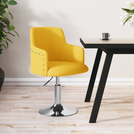 vidaXL Barhocker Senfgelb Stoff