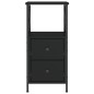 vidaXL Nachttisch Schwarz 34x35,5x70 cm Holzwerkstoff vidaXL Nachttisch Schwarz 34x35,5x70 cm Holzwerkstoff