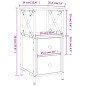 vidaXL Nachttisch Schwarz 34x35,5x70 cm Holzwerkstoff vidaXL Nachttisch Schwarz 34x35,5x70 cm Holzwerkstoff