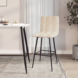 vidaXL Barhocker Creme Samt