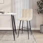 vidaXL Barhocker Creme Samt vidaXL Barhocker Creme Samt