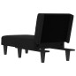vidaXL Chaiselongue Schwarz Stoff vidaXL Chaiselongue Schwarz Stoff