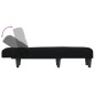 vidaXL Chaiselongue Schwarz Stoff vidaXL Chaiselongue Schwarz Stoff