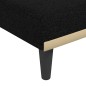 vidaXL Chaiselongue Schwarz Stoff vidaXL Chaiselongue Schwarz Stoff