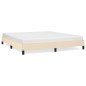 Bettgestell Creme 180×200 cm Stoff Bettgestell Creme 180×200 cm Stoff