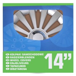 ProPlus Radzierblenden Meridian 4 Stk. Silbern 14"