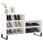 vidaXL Schuhregal Hochglanz-Weiß 102x36x60 cm Holzwerkstoff vidaXL Schuhregal Hochglanz-Weiß 102x36x60 cm Holzwerkstoff