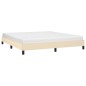 Bettgestell Creme 180×200 cm Stoff Bettgestell Creme 180×200 cm Stoff