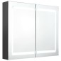 vidaXL LED-Spiegelschrank fürs Bad Grau 80x12x68 cm vidaXL LED-Spiegelschrank fürs Bad Grau 80x12x68 cm