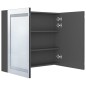 vidaXL LED-Spiegelschrank fürs Bad Grau 80x12x68 cm vidaXL LED-Spiegelschrank fürs Bad Grau 80x12x68 cm