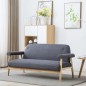 vidaXL 3-Sitzer-Sofa Stoff Dunkelgrau vidaXL 3-Sitzer-Sofa Stoff Dunkelgrau