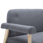 vidaXL 3-Sitzer-Sofa Stoff Dunkelgrau vidaXL 3-Sitzer-Sofa Stoff Dunkelgrau