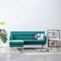 vidaXL Sofa L-Form Stoff 171,5x138x81,5 cm Grün vidaXL Sofa L-Form Stoff 171,5x138x81,5 cm Grün