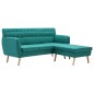 vidaXL Sofa L-Form Stoff 171,5x138x81,5 cm Grün vidaXL Sofa L-Form Stoff 171,5x138x81,5 cm Grün