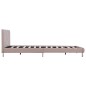 vidaXL Bettgestell Cappuccino-Braun Kunstleder 120x200 cm vidaXL Bettgestell Cappuccino-Braun Kunstleder 120x200 cm