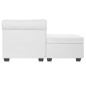 vidaXL Chesterfield-Sofa L-Form Kunstleder Weiß vidaXL Chesterfield-Sofa L-Form Kunstleder Weiß