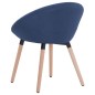 vidaXL Esszimmerstühle 2 Stk. Blau Stoff vidaXL Esszimmerstühle 2 Stk. Blau Stoff