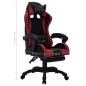 vidaXL Gaming-Stuhl mit RGB LED-Leuchten Weinrot Schwarz Kunstleder vidaXL Gaming-Stuhl mit RGB LED-Leuchten Weinrot Schwarz Kunstleder