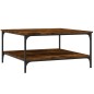 vidaXL Couchtisch Räuchereiche 80x80x40 cm Holzwerkstoff vidaXL Couchtisch Räuchereiche 80x80x40 cm Holzwerkstoff