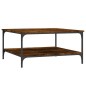 vidaXL Couchtisch Räuchereiche 80x80x40 cm Holzwerkstoff vidaXL Couchtisch Räuchereiche 80x80x40 cm Holzwerkstoff
