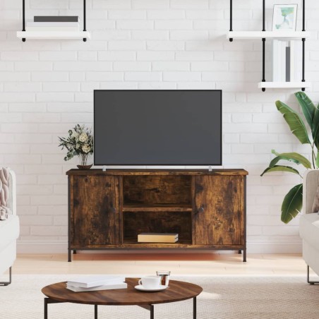 vidaXL TV-Schrank Räuchereiche 100x40x50 cm Holzwerkstoff