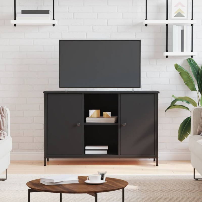 vidaXL TV-Schrank Schwarz 100x35x65 cm Holzwerkstoff vidaXL TV-Schrank Schwarz 100x35x65 cm Holzwerkstoff
