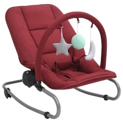 vidaXL Babywippe Rot Stahl