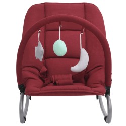 vidaXL Babywippe Rot Stahl