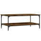 vidaXL Couchtisch Räuchereiche 100x55x40 cm Holzwerkstoff vidaXL Couchtisch Räuchereiche 100x55x40 cm Holzwerkstoff
