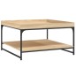 vidaXL Couchtisch Sonoma-Eiche 80x80x45 cm Holzwerkstoff und Eisen vidaXL Couchtisch Sonoma-Eiche 80x80x45 cm Holzwerkstoff und Eisen